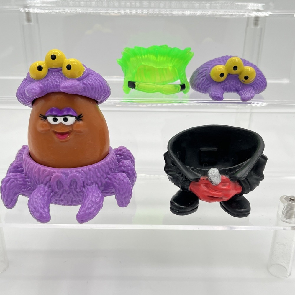 Vintage McDonald's Happy Meal Nugget Buddies Spider Monster & Rockstar Toys